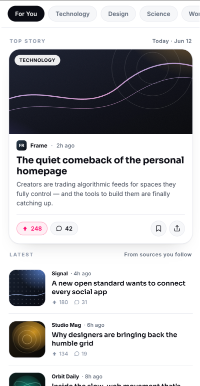 Stay up to date on news
